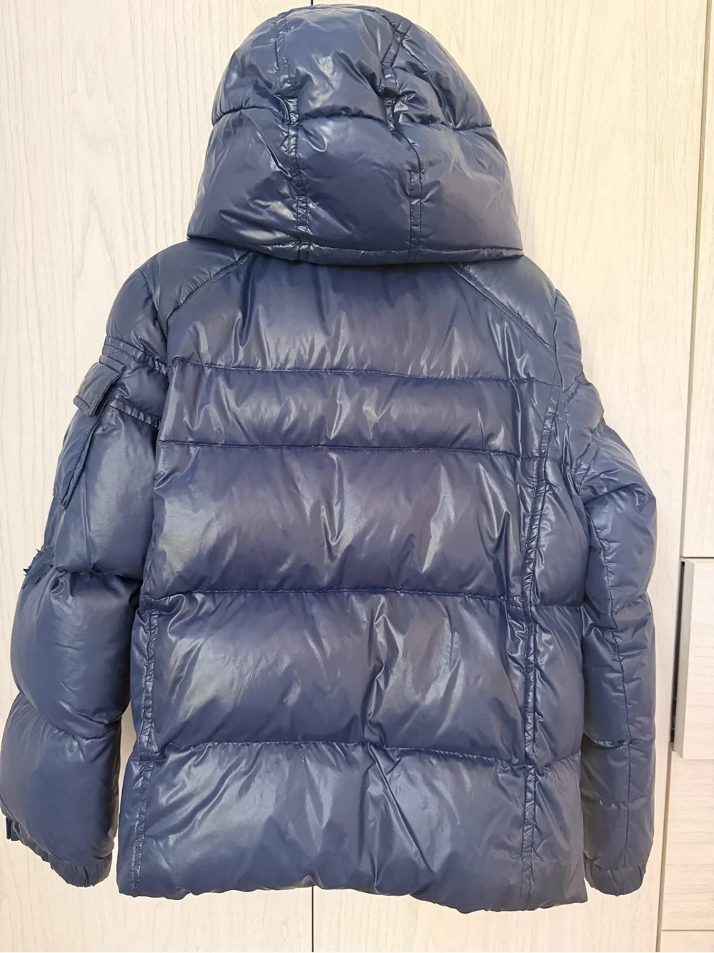 Children's Navy Puffer Jacket with Hood